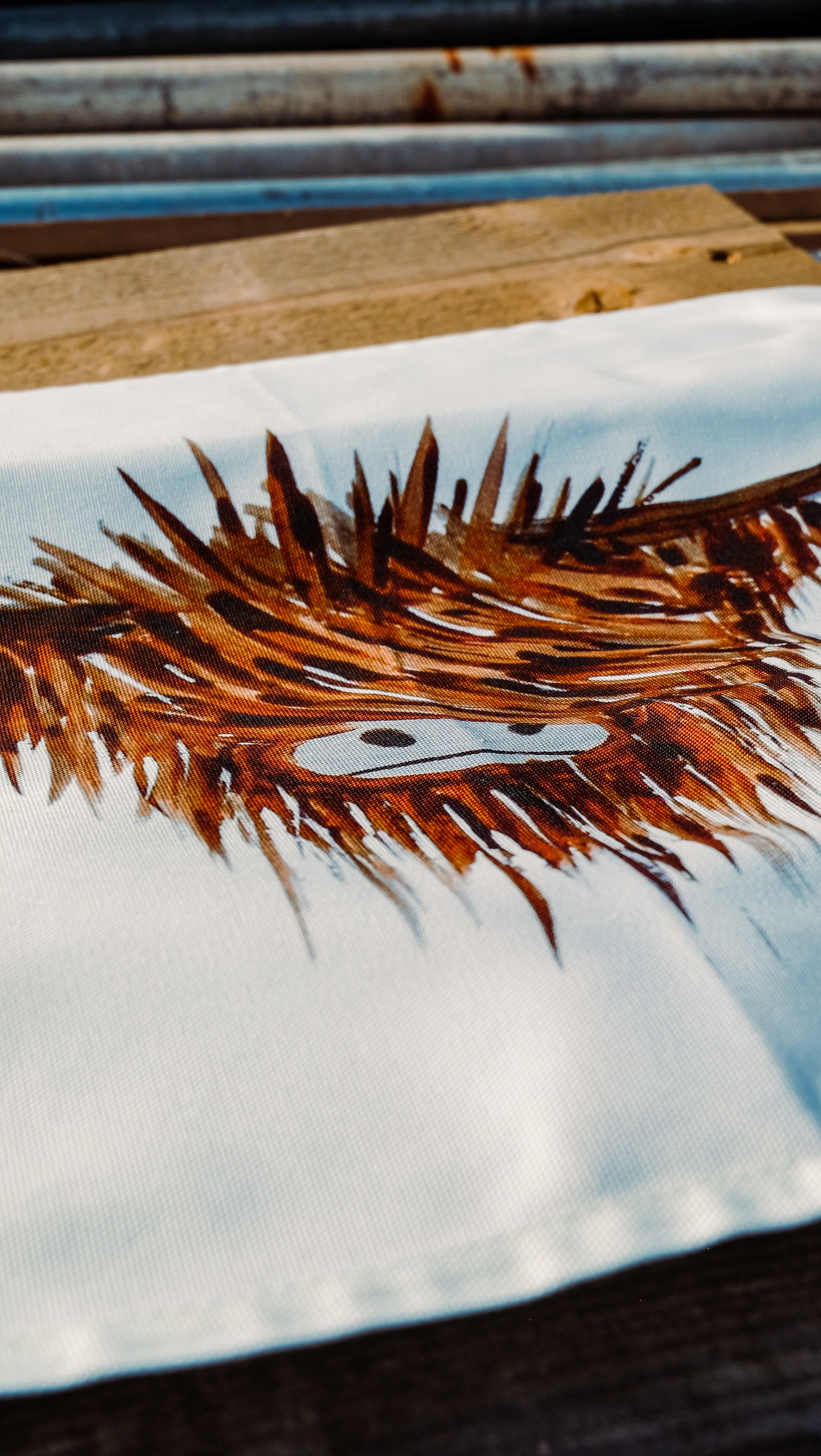 Large Highland Cow Tea Towel