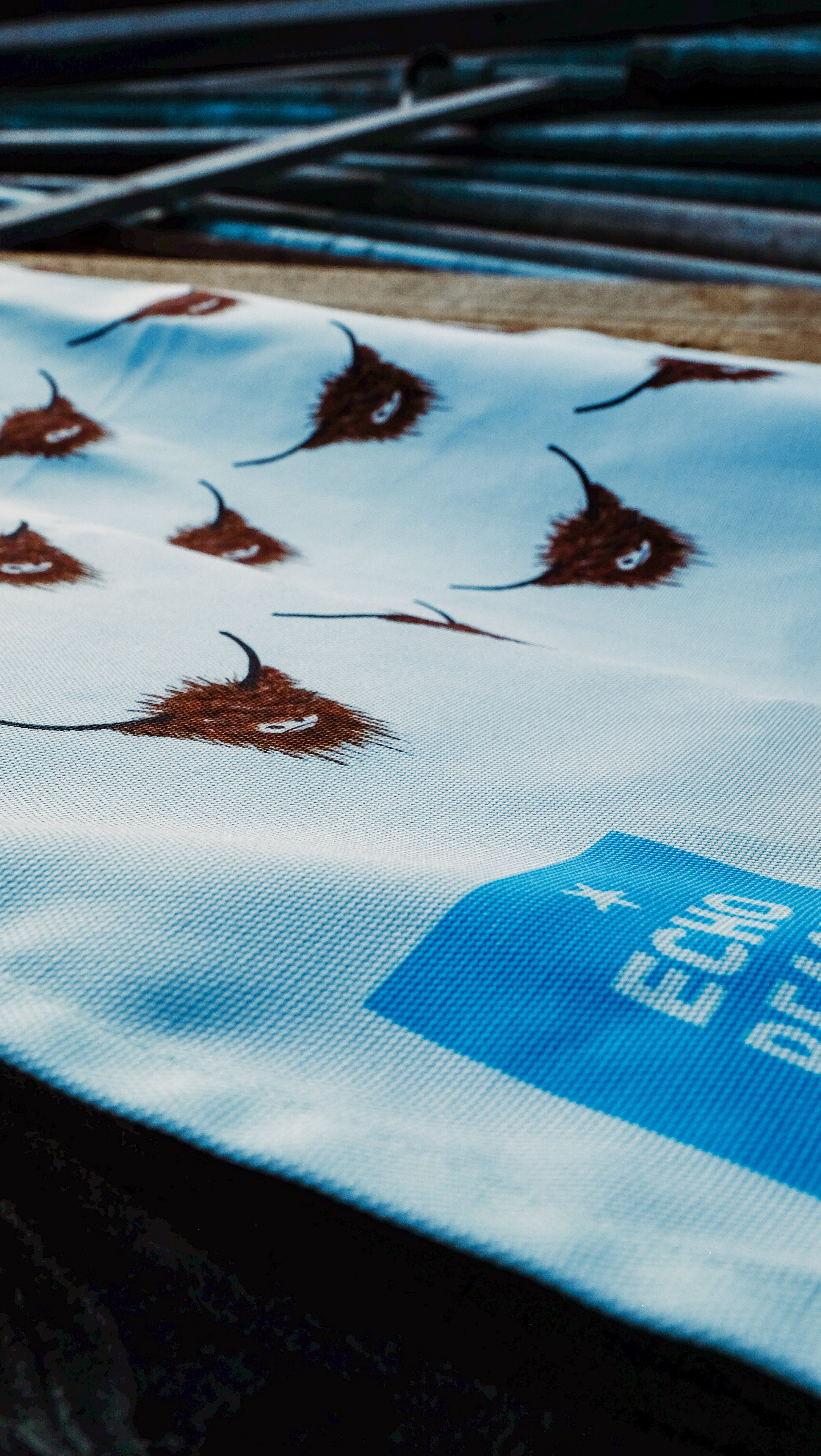 Small Highland Cow Tea Towel