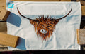 Large Highland Cow Tea Towel