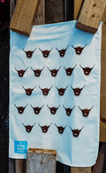 Small Highland Cow Tea Towel