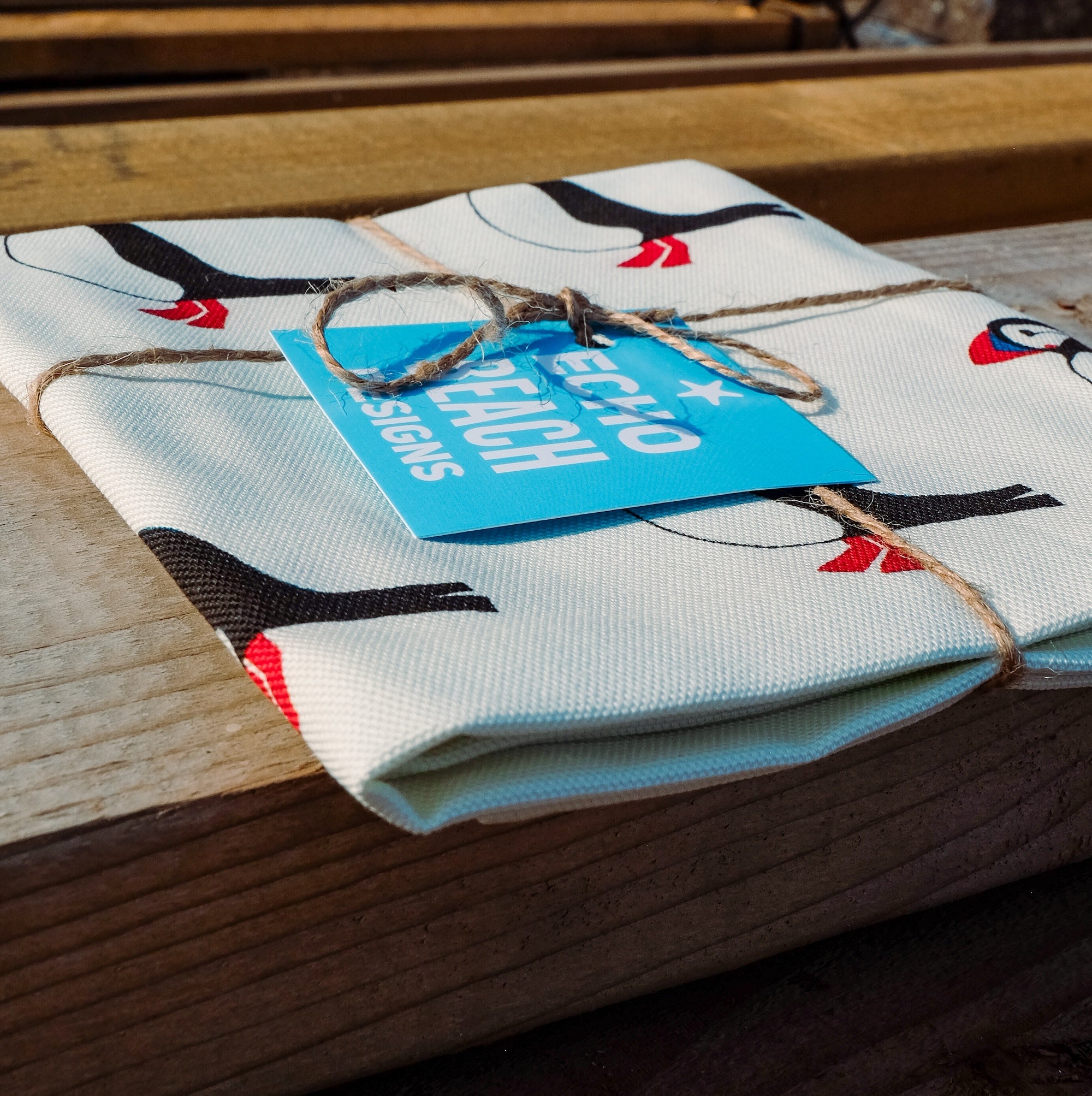 Puffin Tea Towel