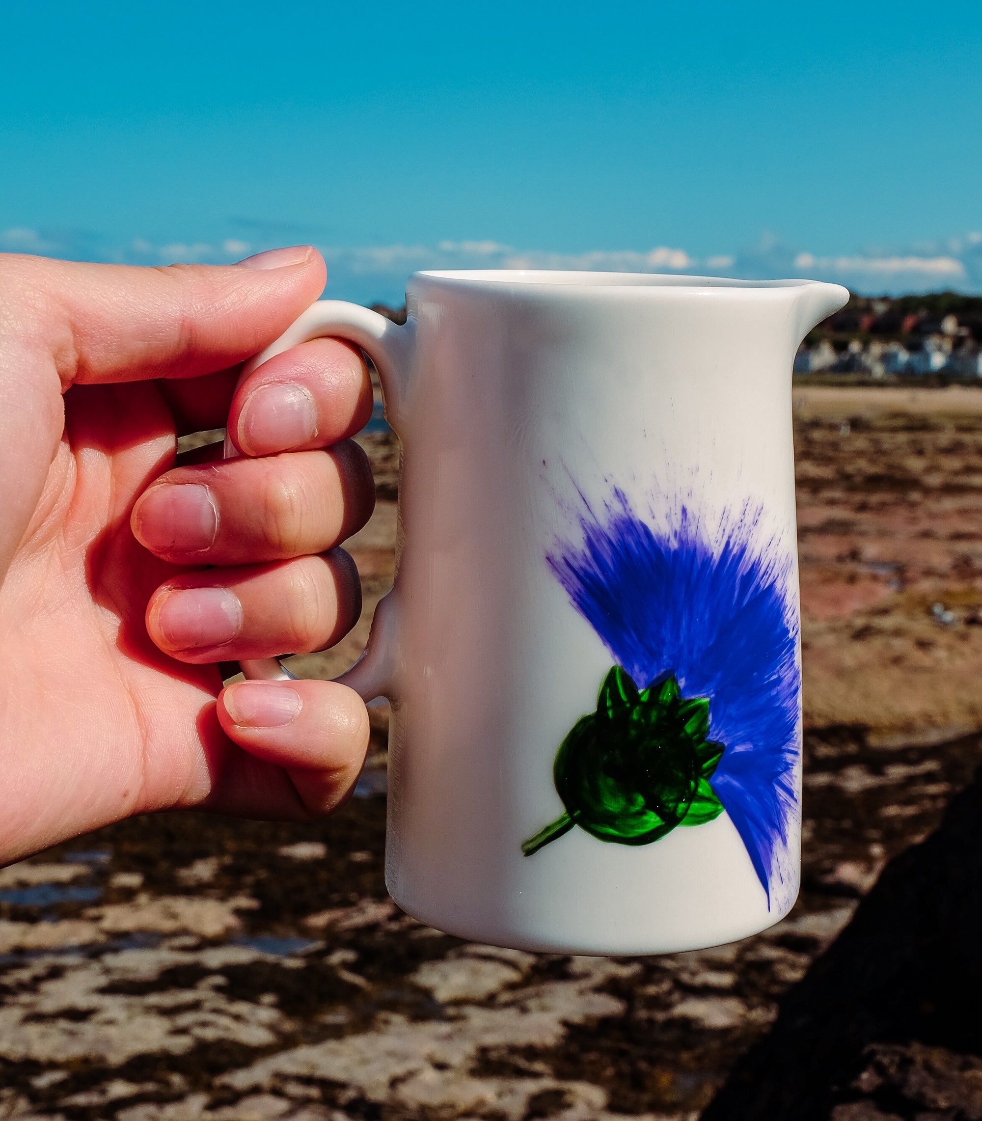 Scottish Thistle Mini Jug 1/2 Pint